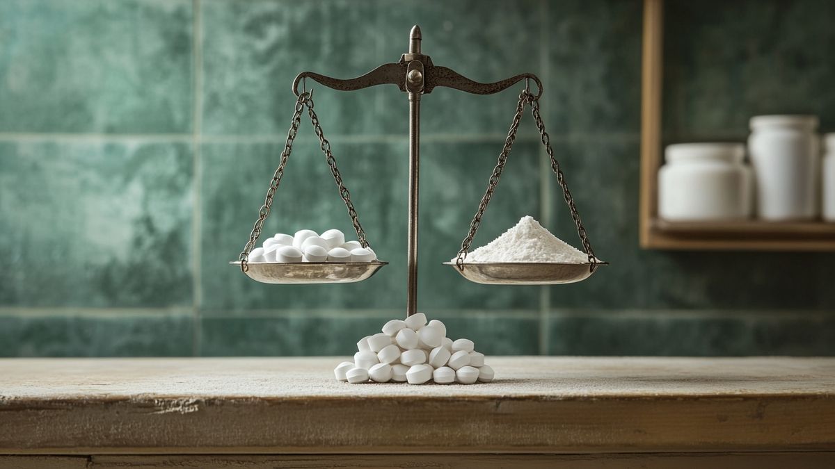 Choix entre créatine en poudre et en gélules
